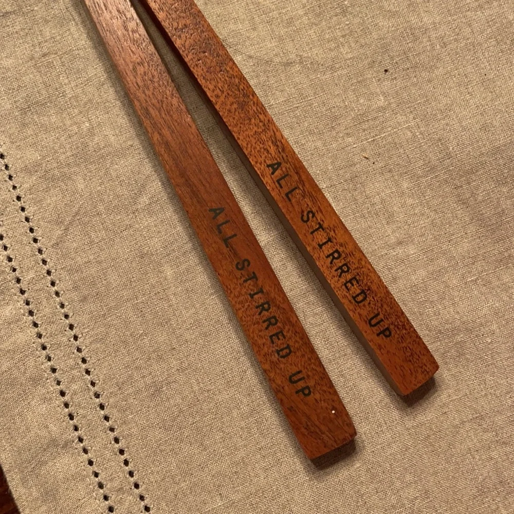 Mud Pie Mango Wood Salad Servers
